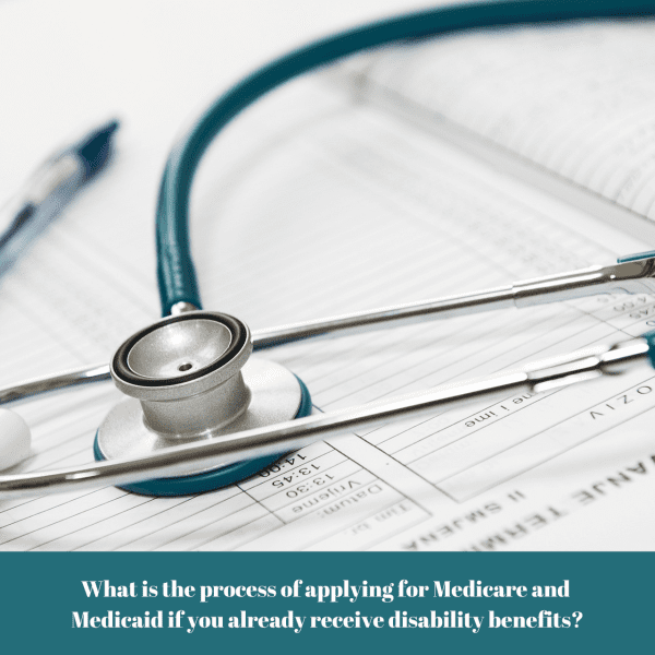 What is the process of applying for Medicare and Medicaid if you already receive disability benefits?