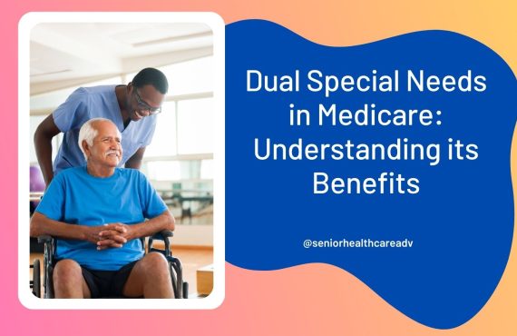 A nurse attentively caring for an individual in a wheelchair, illustrating Medicare's dual special needs.